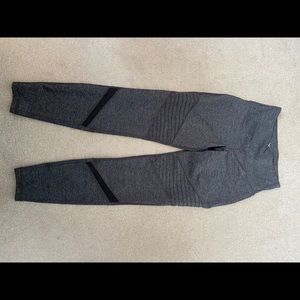 High-Waisted Moto 7/8 Length Street Leggings